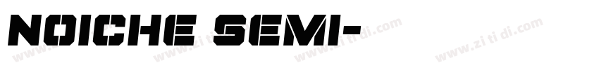 Noiche Semi字体转换